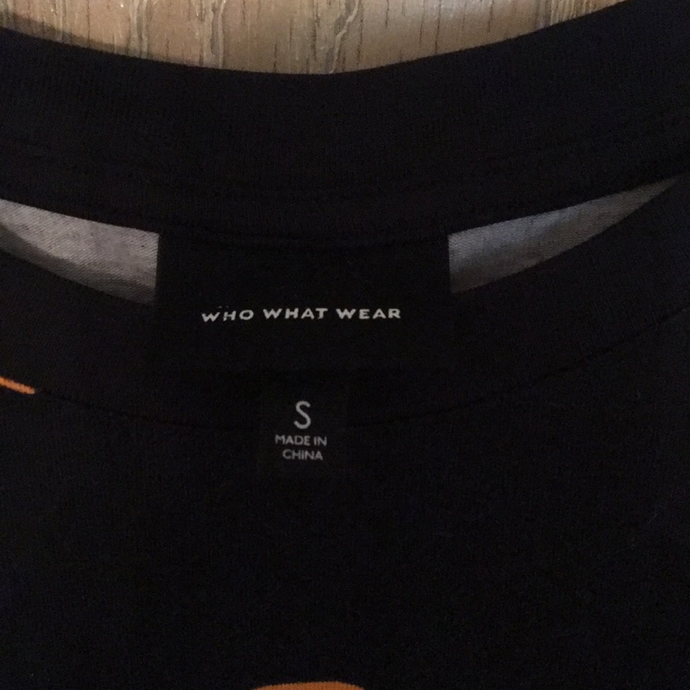 Black and orange floral Who What Wear dress Small - Picture 3 of 3